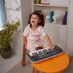 Kadence K-Tone Mini Blue Keyboard – 32 Mini Accordion Keys, 128 Tones including 15 Realistic Voices & 8 Indian Instruments, 128 Rhythms, 30 Demo Songs, Dual Stereo Speakers – Kids Beginner Keyboard with power adapter - Image 4