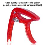 Kadence RED Capo for Acoustic & Electric Guitars with 3 Picks | Durable, Lightweight & Stylish | Quick-Change Design - Image 4
