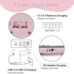 Kadence K-Tone Mini Pink Keyboard – 32 Mini Accordion Keys, 128 Tones including 15 Realistic Voices & 8 Indian Instruments, 128 Rhythms, 30 Demo Songs, Dual Stereo Speakers – Kids Beginner Keyboard with power adapter - Image 6