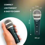 Kadence K222 Home Series Wired Mini Mic | 10ft Cable with 6.35mm Jack | Dynamic Cardioid Pickup | On/Off Switch | Studio & Karaoke Mic for Vocal Clarity - Image 7