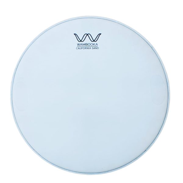 Wambooka CALIFORNIA SAND 16" Drumhead – White Coated, Single Ply 7mil, Pre-Dampened – Focused Vintage Sound for Floor Toms – Great for Jazz, Funk, Studio – Drum Head Remo/Evans Style