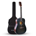 Kadence A281 Acoustic Guitar โ 6-String, Black, 41" Dreadnought Body, Spruce Top, Rich Sound, Ideal for Beginners & Intermediate Players, Durable & Comfortable Playability