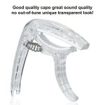 Medellin Transparent Guitar Capo with Pin Remover & Picks Holder for Acoustic and Electric Guitars – Includes 3 Picks (0.58, 0.77, 0.88) – Durable, Lightweight, Stylish, and Quick‑Change Design - Image 4