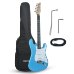 Kadence ST1 Tennessee Series electric guitar 39 inch matte light blue, classic ST style