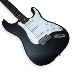 Medellin 38” Electric Guitar – Strat Style | H-S-S Pickup Configuration | 21 Frets | Black Matte Finish | Maple Neck with Rosewood Fingerboard | Chrome Hardware | Includes Gig Bag, Tremolo Arm, Cable & Allen Key - Image 5