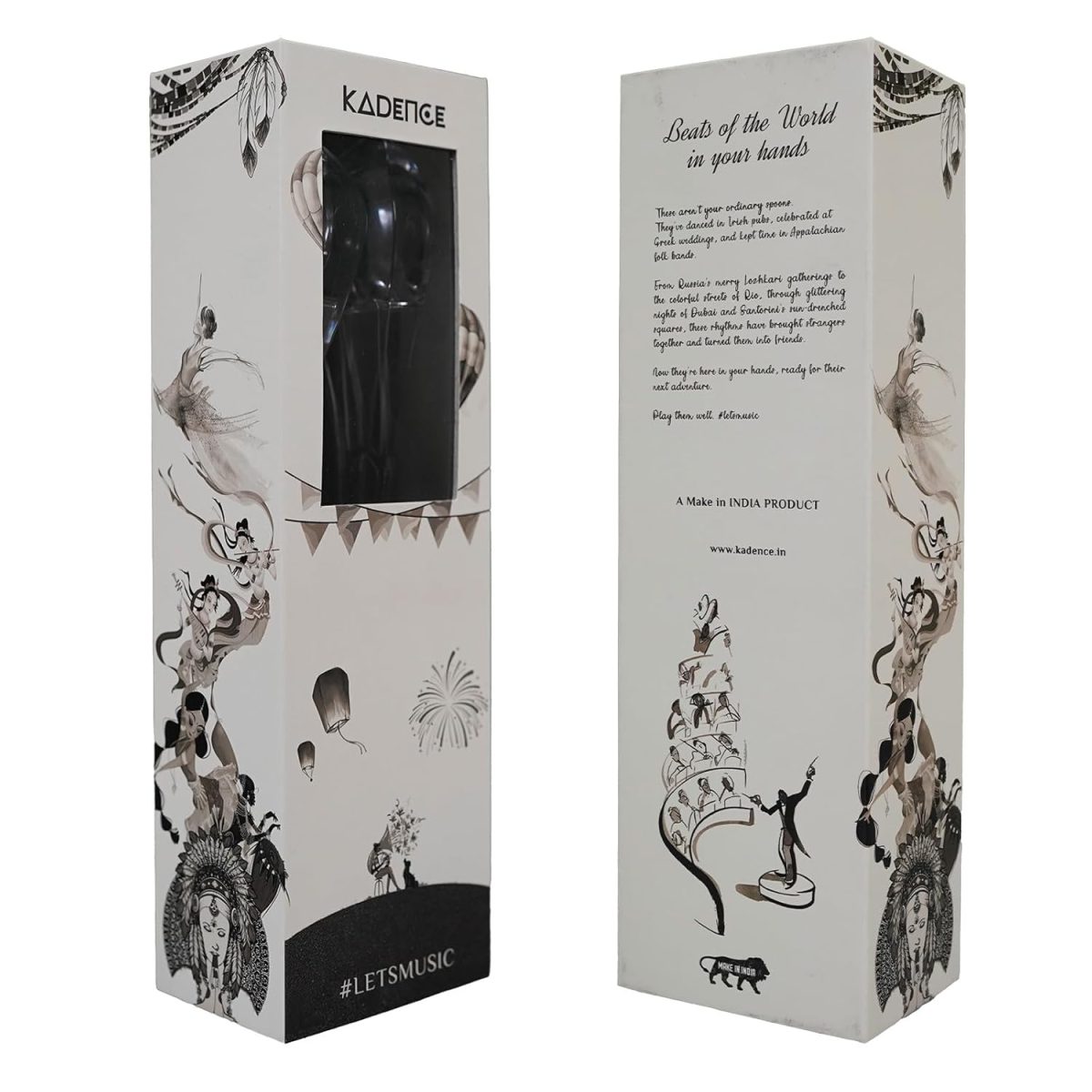 Kadence Red Musical Spoons - Hand Percussion Instrument - New age crystal clear design made with polycarbonate( 9 Inch ) - Image 5