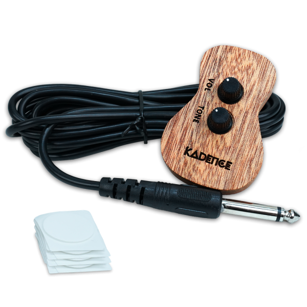 Kadence K9 Piezo Guitar Pickup Stick-On Acoustic to Electric Converter with Tone & Volume Control | For Guitar, Violin, Ukulele, Banjo & Mandolin