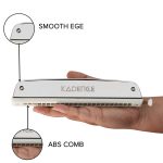 Kadence SC24 24-Hole Chromatic Harmonica | C Major | Brass Reed Plates | Stainless Steel Coverplates | ABS Comb | Includes Fiber Case - Image 2