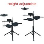 Kadence MT10L 3-Piece Kids Electronic Drum Kit | Mesh Pads | Built-in Songs & Metronome | USB-MIDI | Headphone Support - Image 3
