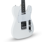 Kadence TL1 Tennessee Series Electric Guitar 39" – Classic TL-Style Single-Cut Design, Solid Poplar Body, Maple Neck, Dual Single-Coil Pickups, Includes Padded Gig Bag & Cable (White Matte) - Image 4