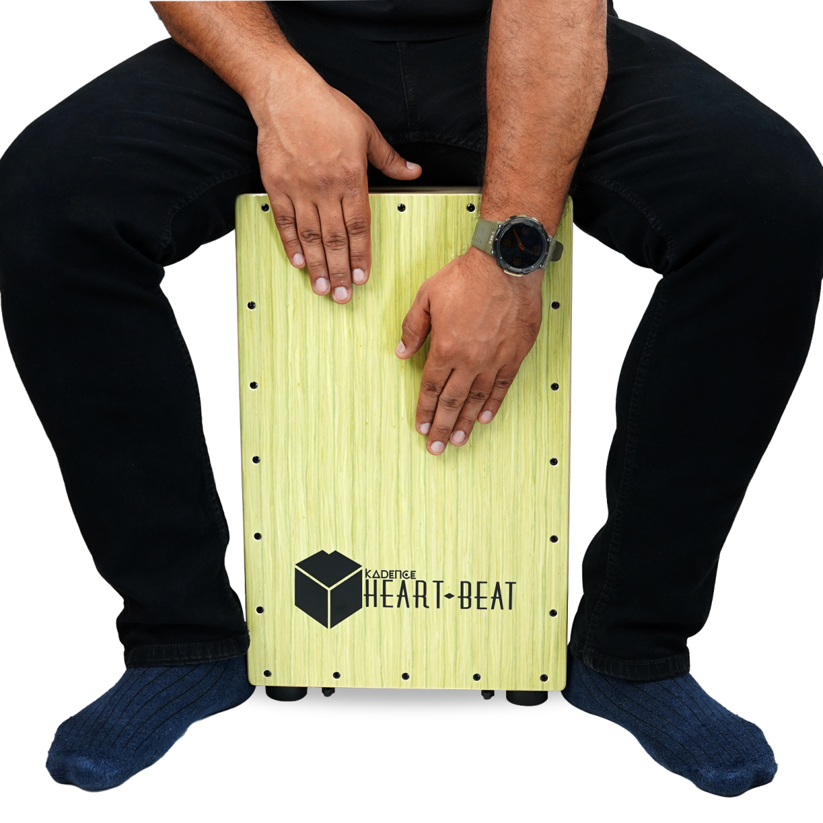 Kadence GL2506 cajon drum playing surface close-up