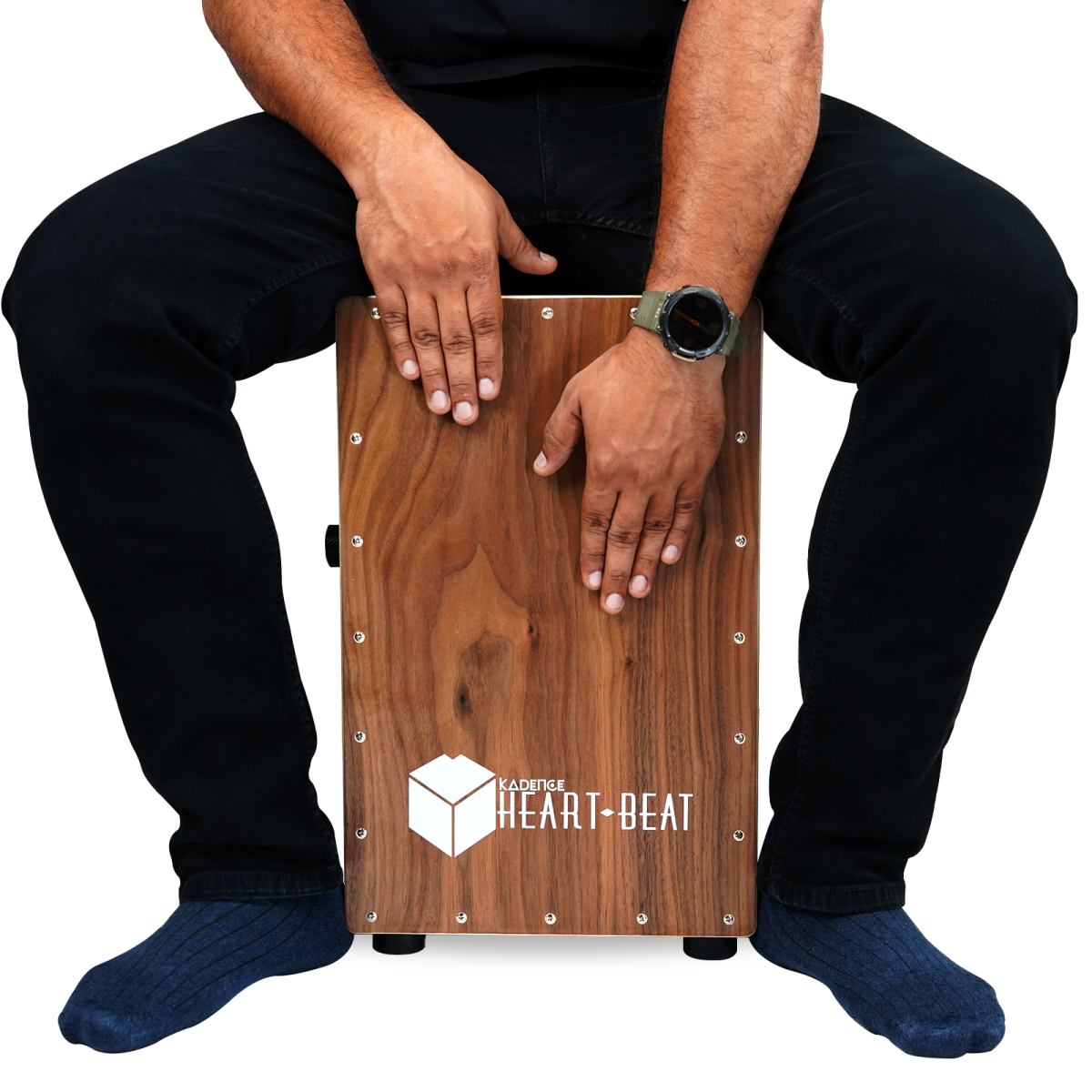 Kadence CL50 cajon drum playing surface close-up