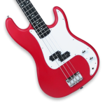 Kadence PBRD Tennessee 46.5” Electric Bass Guitar (P-Style) | Solid Poplar Wood | Split-Coil Pickup | Fixed Bridge | Gig Bag + Cable - Image 4