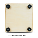 Kadence GL40A cajon drum anti-skid rubber feet close-up