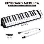 Kadence MEL-37BK 37-Key Melodica | ABS Body | Stainless Steel Plate | Dual Mouthpiece | Includes Case - Image 6