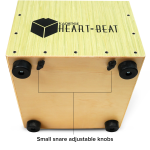 Kadence GL2506 cajon drum with small snare, adjustable knobs