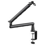 Kadence NB55-BK Professional Microphone Boom Arm Stand | Heavy-Duty Steel Build & 1.5kg Load Capacity | 360° Adjustable Desk Mount | For Podcasting, Streaming & Studio Recording