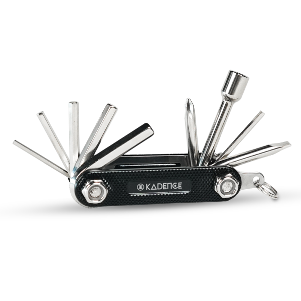 Kadence KAD-MTL 9-in-1 Drum Multi-Tool Kit | Drum Key, Allen Keys & Screwdrivers | Universal Drum Tuning & Repair Tool | Compact Foldable Design