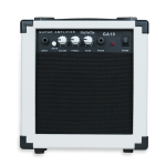 Medellin white 10 watt guitar amplifier for beginners