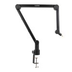 Kadence NB49-BK Professional Microphone Boom Arm | Internal Spring Design & Clean Cable Management | 360° Adjustable Desk Mount | For Streaming, Podcasting & Studio Setup