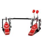 Kadence DBP-TWN-RD Double Kick Bass Drum Pedal | Dual Chain Drive & Adjustable Tension | Heavy-Duty Base Plate | Professional Stage & Studio Performance