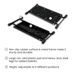 Kadence NK60 Guitar Footrest | Flat-Foldable Design with 6-Level Height Adjustment | Metal Build with Non-Slip Rubber Surface & Feet - Image 2