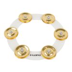 Kadence CYM-JGL Cymbal Tambourine Jingles | 6-Inch Transparent Ring | 6 Pairs Polished Brass Jingles | Ultra-Light Ching Ring with Universal Fit - Image 2