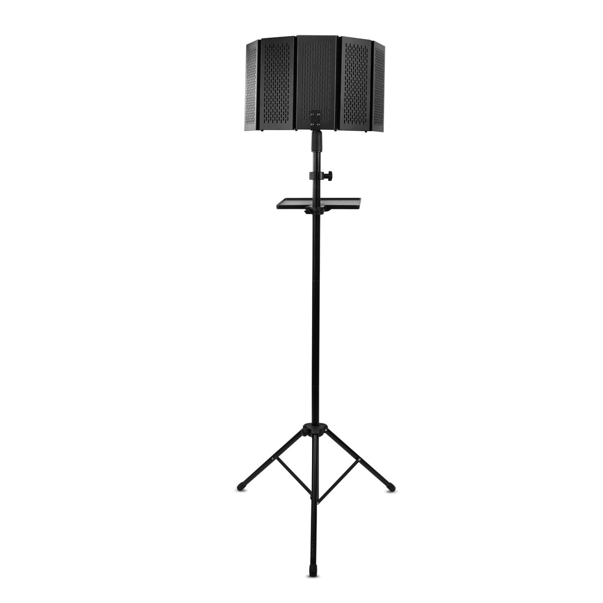 Kadence MSTD801 Foldable Microphone Stand with 5-Panel Isolation Shield, Pop Filter & Tripod Base | Adjustable Height | Studio, Podcast & Voiceover Use - Image 2