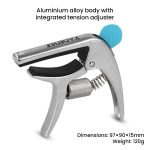 Kadence KCAP-S01 Professional 3-in-1 Guitar Capo | Adjustable Tension Knob, Pick Holder & Bridge Pin Remover | Aluminium Alloy Quick-Change Capo for Acoustic, Electric & Ukulele - Image 2