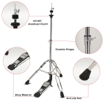 Kadence HHH01 Home Series 1.9kg Hi-Hat Stand | Chain-Drive Pedal & Adjustable Tension | Double-Braced Tripod | Practice Ready - Image 3