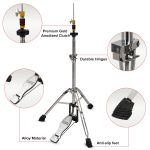 Kadence HHS01 Heavy-Duty Hi-Hat Stand | Chain-Drive Pedal & Adjustable Tension | Double-Braced Tripod | Professional Stage & Touring Design - Image 3