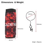 Kadence DSTK-BKTRED Drumstick Holder Bucket | Collapsible, Heavy-Duty Polyester Pouch | Open-Top Design with Stand-Mount Clamp | Holds up to 10 Pairs of Sticks - Image 4