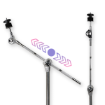 Kadence CYH01 Cymbal Stand | Adjustable Boom Arm &amp Gear Tilter | Double-Braced Tripod | Foldable Design - Image 4