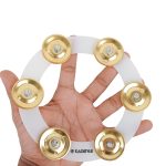 Kadence CYM-JGL Cymbal Tambourine Jingles | 6-Inch Transparent Ring | 6 Pairs Polished Brass Jingles | Ultra-Light Ching Ring with Universal Fit - Image 5
