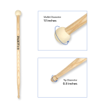 Kadence DSTKMLT Double Side Mallet | Hickory Wood | 5A Drumstick and Felt Timpani Mallet Combo | For Multi-percussion Setups - Image 5