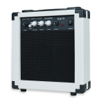 Medellin MED-AMP-10WH 10W Guitar Amplifier | 4" Speaker | Drive Control | Bass & Treble EQ | Headphone Output | Supports Electric & Electro-Acoustic Guitar - Image 5