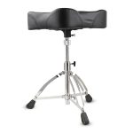 Kadence DRTH-BKJ01 Saddle Drum Throne | Ergonomic PU Leather Seat & Adjustable Height | Double-Braced Tripod | 360° Swivel | Stable & Comfortable for Practice, Studio & Stage - Image 6