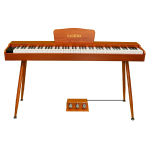 Kadence DP01WWD GEN25 Digital Piano | 88 Weighted Progressive Hammer Keys | Portable with Wooden Stand, Triple Pedal, MIDI | French Dream Chip | 2025 Edition
