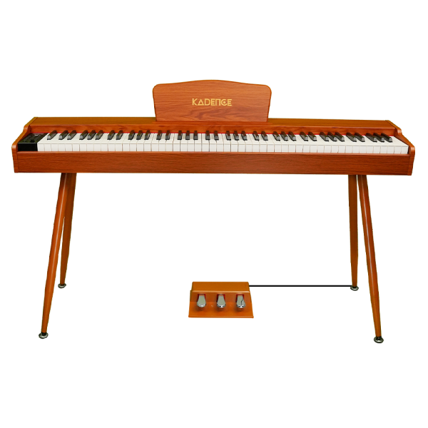 Kadence DP01WWD GEN25 Digital Piano | 88 Weighted Progressive Hammer Keys | Portable with Wooden Stand, Triple Pedal, MIDI | French Dream Chip | 2025 Edition