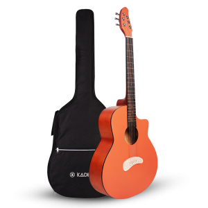 akdence Acoustica Series orange gen z acoustic guitar with bag