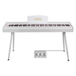 Kadence DP01WWH GEN25 Digital Piano | 88 Weighted Progressive Hammer Keys | Portable with Wooden Stand, Triple Pedal, MIDI | French Dream Chip | 2025 Edition