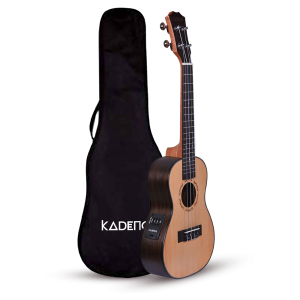 A 24" Solid Spruce Wood Concert ukulele with EQ