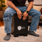 Kadence CJBLK Heartbeat Cajon with Dust Cover | 40 Non-Adjustable Snare Strands | Tech Wood Body | Anti Skid PU Feet - Image 3
