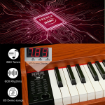 Kadence DP01WWD GEN25 Digital Piano | 88 Weighted Progressive Hammer Keys | Portable with Wooden Stand, Triple Pedal, MIDI | French Dream Chip | 2025 Edition - Image 3