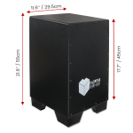 Kadence CJBLK Heartbeat Cajon with Dust Cover | 40 Non-Adjustable Snare Strands | Tech Wood Body | Anti Skid PU Feet - Image 5