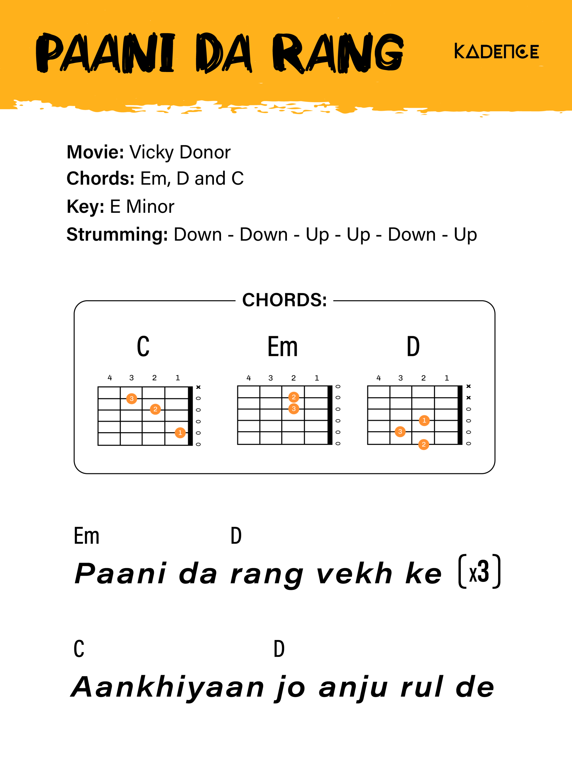 paani-da-rangmusic chord
