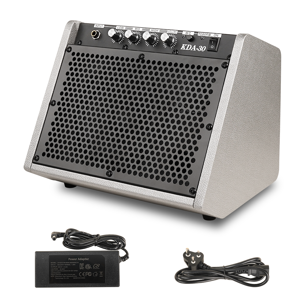 Kadence KDA30 grey 30W electronic drum amplifier with semi-wedge design