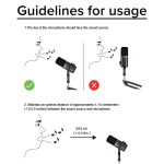 Kadence K777 Type-C Condenser Mic with Boom Arm Stand | Cardioid Microphone with Volume Control & RGB Light | Desktop Stand & Boom Arm Clamp Included | Plug & Play for PC, Laptop & Smartphone - Image 4