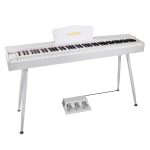 Kadence DP01WWH GEN25 Digital Piano | 88 Weighted Progressive Hammer Keys | Portable with Wooden Stand, Triple Pedal, MIDI | French Dream Chip | 2025 Edition - Image 3