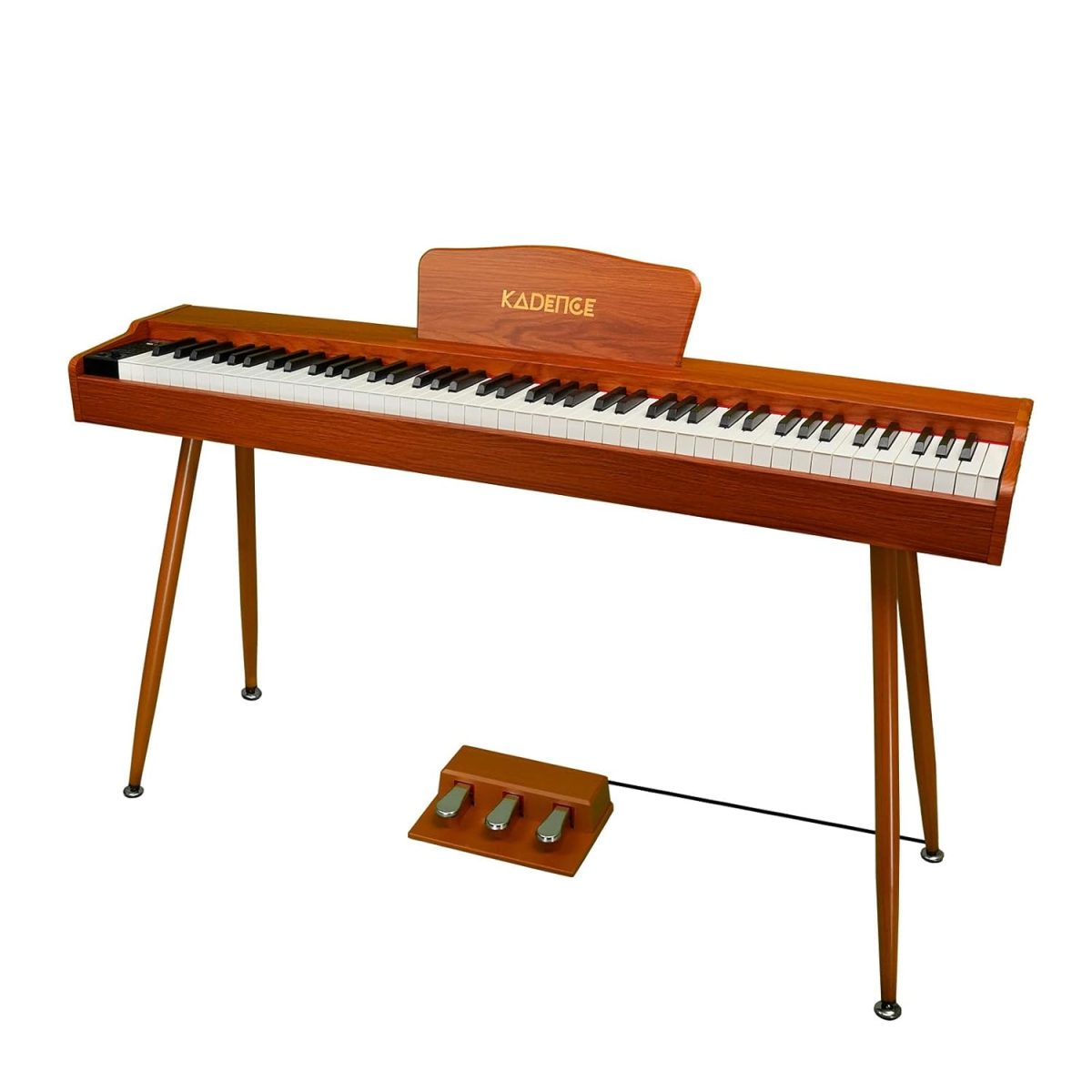 Kadence DP01WWD GEN25 Digital Piano | 88 Weighted Progressive Hammer Keys | Portable with Wooden Stand, Triple Pedal, MIDI | French Dream Chip | 2025 Edition - Image 6